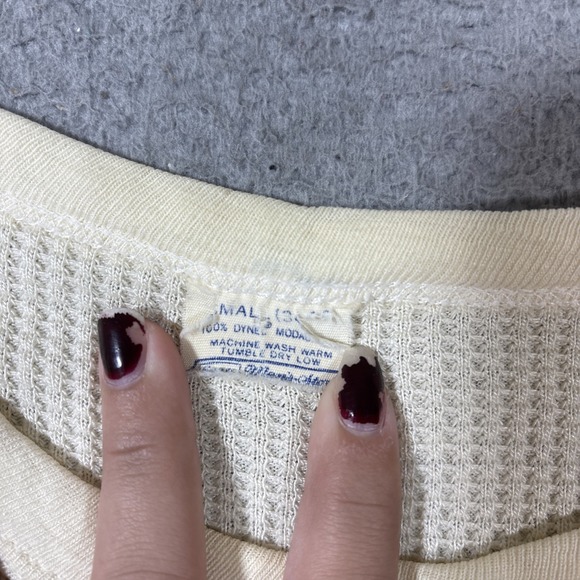 Vintage Sears Thermal Shirt Men's M/L Waffle Knit Base Layer USA 70s 80s - Picture 2 of 6